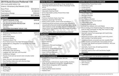 Used 2019 Buick Encore Preferred for sale #ZT88649A - photo 2