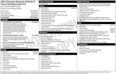2021 Chevrolet Silverado 2500 Crew Cab 4WD Pickup for sale #ZT88731A - photo 2