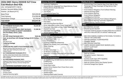 New 2026 GMC Sierra 2500 SLT Crew Cab for sale #119810X - photo 2