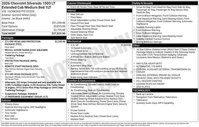 New 2026 Chevrolet Silverado 1500 LT Double Cab for sale #A01658 - photo 1