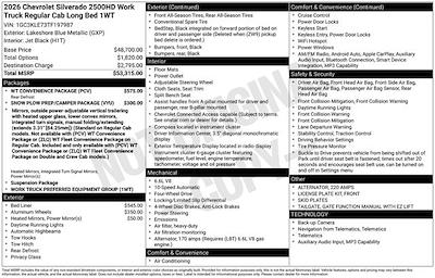 New 2026 Chevrolet Silverado 2500 Work Truck Regular Cab for sale #A01670 - photo 1