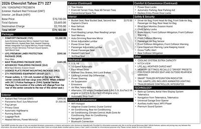 New 2026 Chevrolet Tahoe - photo 1