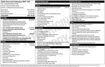 New 2026 Chevrolet Suburban - photo 1