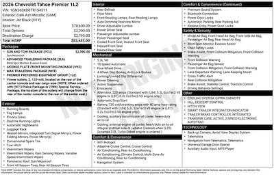 New 2026 Chevrolet Tahoe - photo 1