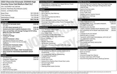 Used 2022 Chevrolet Silverado 2500 High Country Crew Cab for sale #A50574 - photo 1