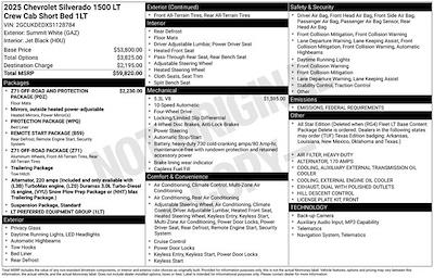 2025 Chevrolet Silverado 1500 Crew Cab 4WD Pickup for sale #A50918 - photo 1