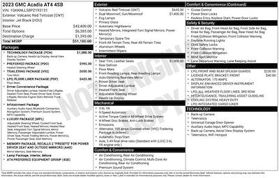2023 GMC Acadia AWD SUV for sale #A50949 - photo 1