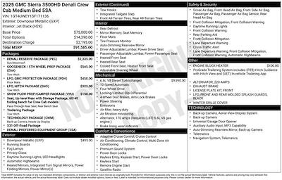 Used 2025 GMC Sierra 3500 Denali Crew Cab for sale #A50955 - photo 1