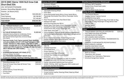 2015 GMC Sierra 1500 Crew Cab 4WD Pickup for sale #A50956 - photo 1