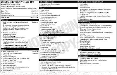 2025 Buick Envision AWD SUV for sale #A50960 - photo 1