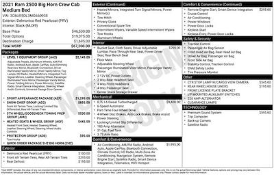 Used 2021 Ram 2500 Big Horn Crew Cab for sale #A50966 - photo 1
