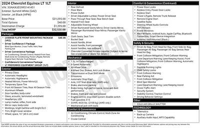 2024 Chevrolet Equinox AWD SUV for sale #A50987 - photo 1