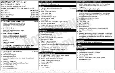 Used 2024 Chevrolet Traverse Z71 for sale #A51006 - photo 1