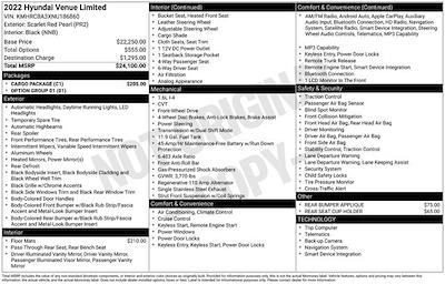 Used 2022 Hyundai Venue Limited for sale #A51047 - photo 1