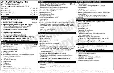 Used 2016 GMC Yukon XL SLT for sale #A51074 - photo 1