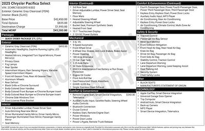 Used 2025 Chrysler Pacifica - photo 1