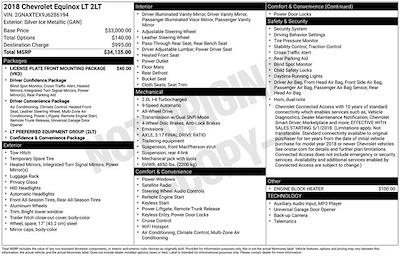 Used 2018 Chevrolet Equinox LT for sale #A51106 - photo 1