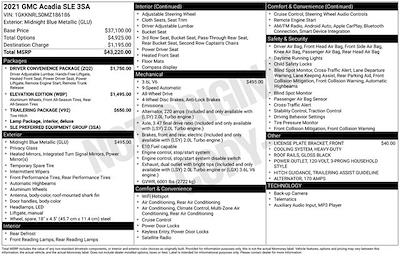 Used 2021 GMC Acadia - photo 1