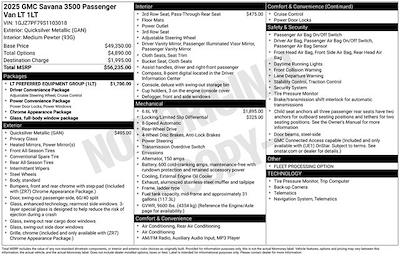 Used 2025 GMC Savana 3500 - photo 1