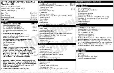 2019 GMC Sierra 1500 Crew Cab 4WD Pickup for sale #A51169 - photo 2