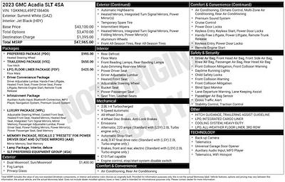 Used 2023 GMC Acadia - photo 1