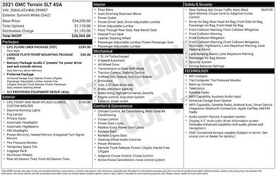 Used 2021 GMC Terrain - photo 1