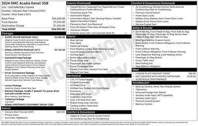 2024 GMC Acadia AWD SUV for sale #A51211 - photo 2