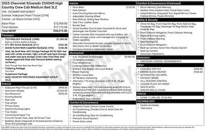 2025 Chevrolet Silverado 2500 Crew Cab 4WD Pickup for sale #4030FB - photo 2