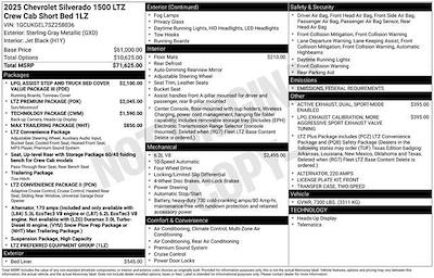 2025 Chevrolet Silverado 1500 Crew Cab 4WD Pickup for sale #4040FB - photo 2
