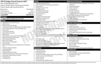 2016 Dodge Grand Caravan FWD Minivan for sale #CC10845AA - photo 2