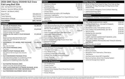 New 2026 GMC Sierra 3500 SLE Crew Cab for sale #CC10901 - photo 2