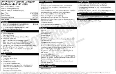 2005 Chevrolet Colorado Regular Cab RWD Pickup for sale #CC11067B - photo 2