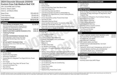 Used 2024 Chevrolet Silverado 2500 Custom Crew Cab for sale #CC11100A - photo 2