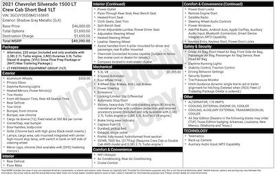 Used 2021 Chevrolet Silverado 1500 LT Crew Cab for sale #CC10927A - photo 2