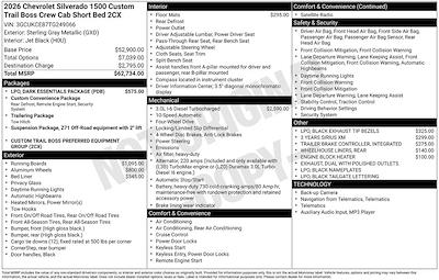 2026 Chevrolet Silverado 1500 Crew Cab 4WD Pickup for sale #CC11103 - photo 1