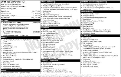2024 Dodge Durango AWD SUV for sale #CC11395C - photo 2