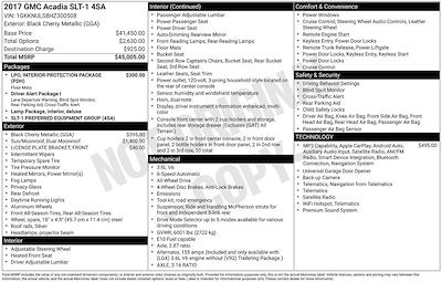 2017 GMC Acadia AWD SUV for sale #CU6578A - photo 2