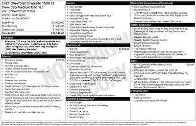 2021 Chevrolet Silverado 1500 Crew Cab RWD Pickup for sale #CV2782A - photo 2