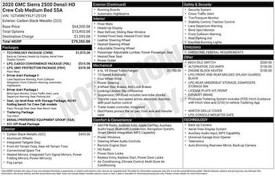 2020 GMC Sierra 2500 Crew Cab 4x4 Pickup for sale #CV3588A - photo 2