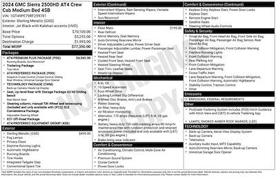 2024 GMC Sierra 2500 Crew Cab 4x4 Pickup for sale #CV3599A - photo 1