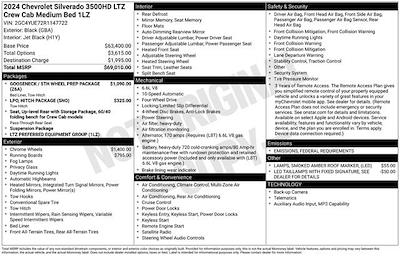 2024 Chevrolet Silverado 3500 Crew Cab 4x4 Pickup for sale #CV3645A - photo 2