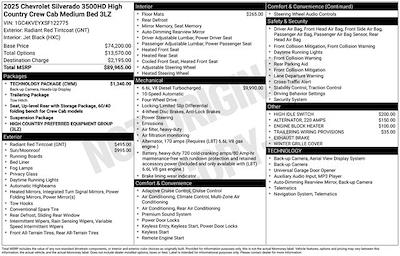 2025 Chevrolet Silverado 3500 Crew Cab 4WD Pickup for sale #CV3853A - photo 2