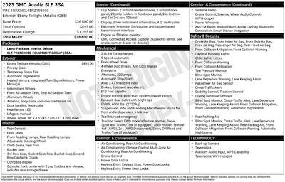 2023 GMC Acadia FWD SUV for sale #CV4265A - photo 2
