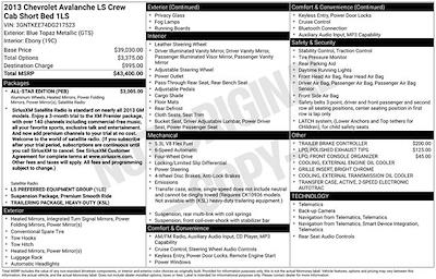 Used 2013 Chevrolet Avalanche LS for sale #CV5806B - photo 1