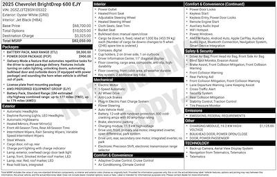 New 2025 Chevrolet BrightDrop 600 BrightDrop 600 Step Van / Walk-in for sale #Z07358 - photo 1