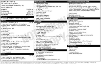 2024 Kia Seltos AWD SUV for sale #FU11708 - photo 1