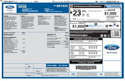 2017 Ford Edge AWD SUV for sale #FU11784A - photo 1