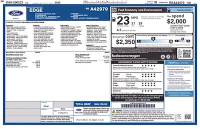 2024 Ford Edge AWD SUV for sale #HF3636A - photo 1
