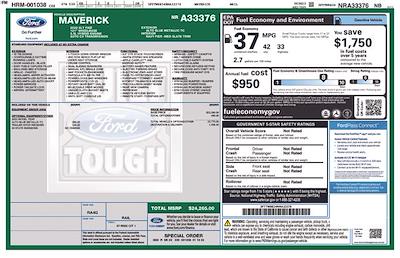 2022 Ford Maverick SuperCrew Cab FWD Pickup for sale #HF3927A - photo 1