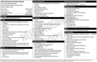 2025 Chrysler Pacifica FWD Minivan for sale #HFP1771R - photo 1